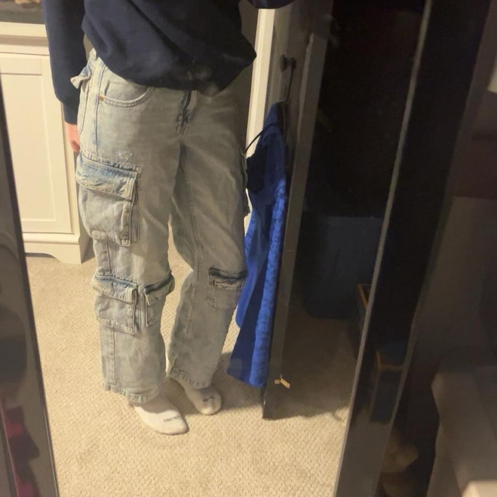aeropostale low rise cargo jeans